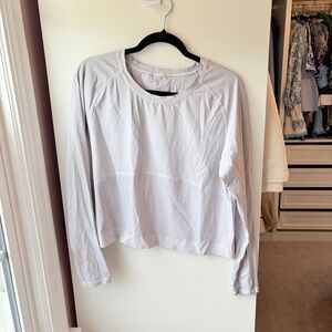 Lululemon cropped white top